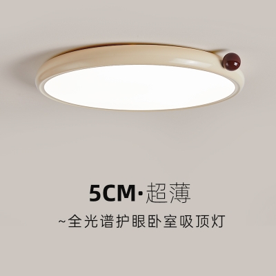 卧室灯法式奶油风LED吸顶灯简约现代房间主卧儿童房新款北欧灯具